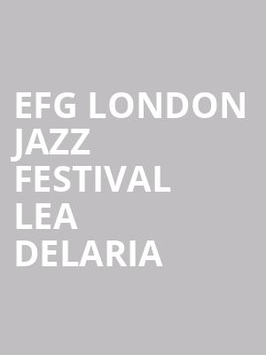 EFG London Jazz Festival Lea DeLaria at Bridge Theatre